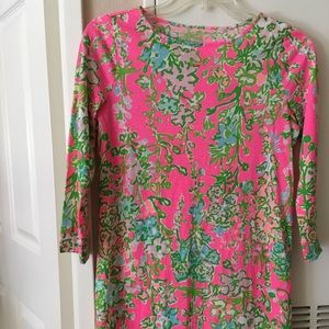 Lilly Pulitzer girls pink and green dress